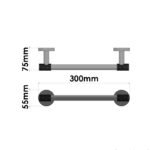 Single Towel Rail (30cm) Χρωμέ SANCO - Image 2