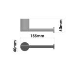 Toilet Roll Holder PVD Νίκελ Steel SANCO - Image 2