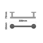 Single Towel Rail (30cm) Χρωμέ SANCO - Image 2