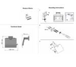 Toilet Roll Holder with cover PVD Νίκελ Steel SANCO - Image 2
