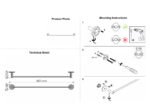 Single Towel Rail (60cm) Χρωμέ SANCO - Image 2