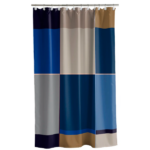 Södahl Κουρτίνα Μπάνιου Υφασμάτινη 180x220 - Colour Block Blue