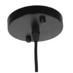 GLOBOSTAR® VALLETE 01259 Μοντέρνο Κρεμαστό Φωτιστικό Οροφής με Ντουί 1 x E27 AC 220-240V IP20 - Μαύρο & Μπεζ - Μ60 x Π60 x Υ35cm - Image 7