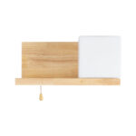 GLOBOSTAR® AMITY 01366 Μοντέρνο Φωτιστικό Τοίχου - Απλίκα με Ντουί 1 x E27 AC 220-240V IP20 - Μπεζ & Λευκό - Μ30 x Π14.5 x Υ15cm - Image 5