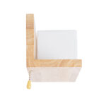 GLOBOSTAR® AMITY 01366 Μοντέρνο Φωτιστικό Τοίχου - Απλίκα με Ντουί 1 x E27 AC 220-240V IP20 - Μπεζ & Λευκό - Μ30 x Π14.5 x Υ15cm - Image 6