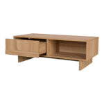 Τραπέζι σαλονιού Jenfia pakoworld mdf σε φυσική απόχρωση 110x55x38,5εκ - Image 3