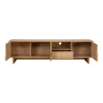 Έπιπλο τηλεόρασης Jenfia pakoworld mdf σε φυσική απόχρωση 180x39x45,5εκ - Image 3