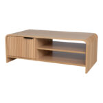 Τραπέζι σαλονιού Kelba pakoworld mdf σε φυσική απόχρωση 100x50x35,5εκ - Image 3
