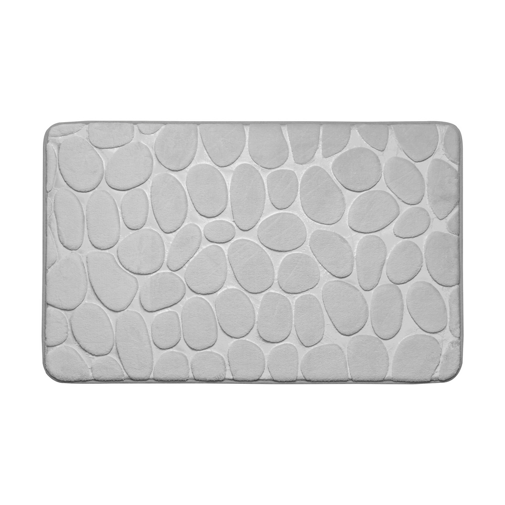 12227-1 Πατάκι Μπάνιου Polyester 50x80cm Γκρι AWD02161141 - Image 1