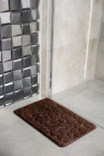 Πατάκι Μπάνιου Polyester 50x80cm Καφέ AWD02161143 - Image 2