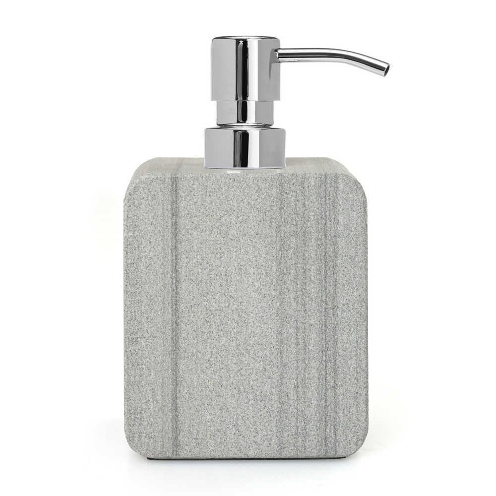 12943-1 Q BATH Δοχείο Κρεμοσάπουνου από Μάρμαρο 150ml 9x6x16cm AWD02341534 - Image 1
