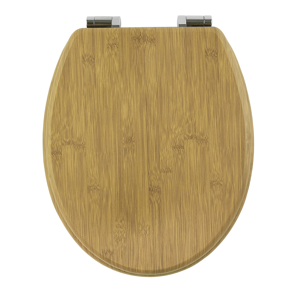 13024-1 Καπάκι Λεκάνης BAMBOO από MDF Φυσικό 37.3x45.5x5.7cm AWD02181598 - Image 1