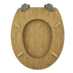 Καπάκι Λεκάνης BAMBOO από MDF Φυσικό 37.3x45.5x5.7cm AWD02181598 - Image 2