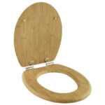 Καπάκι Λεκάνης BAMBOO από MDF Φυσικό 37.3x45.5x5.7cm AWD02181598 - Image 3