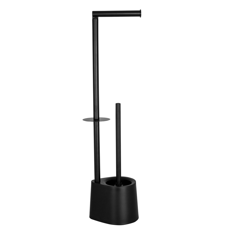 13060-1 Σταντ Χαρτιού Υγείας και Πιγκάλ Stainless Steel/ABS/PP Μαύρο 17x12.5x65.5cm AWD02071616 - Image 1