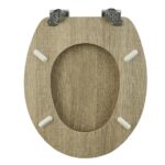 Καπάκι Λεκάνης NATUR από MDF Φυσικό 37x45.7x5.8cm AWD02181702 - Image 2