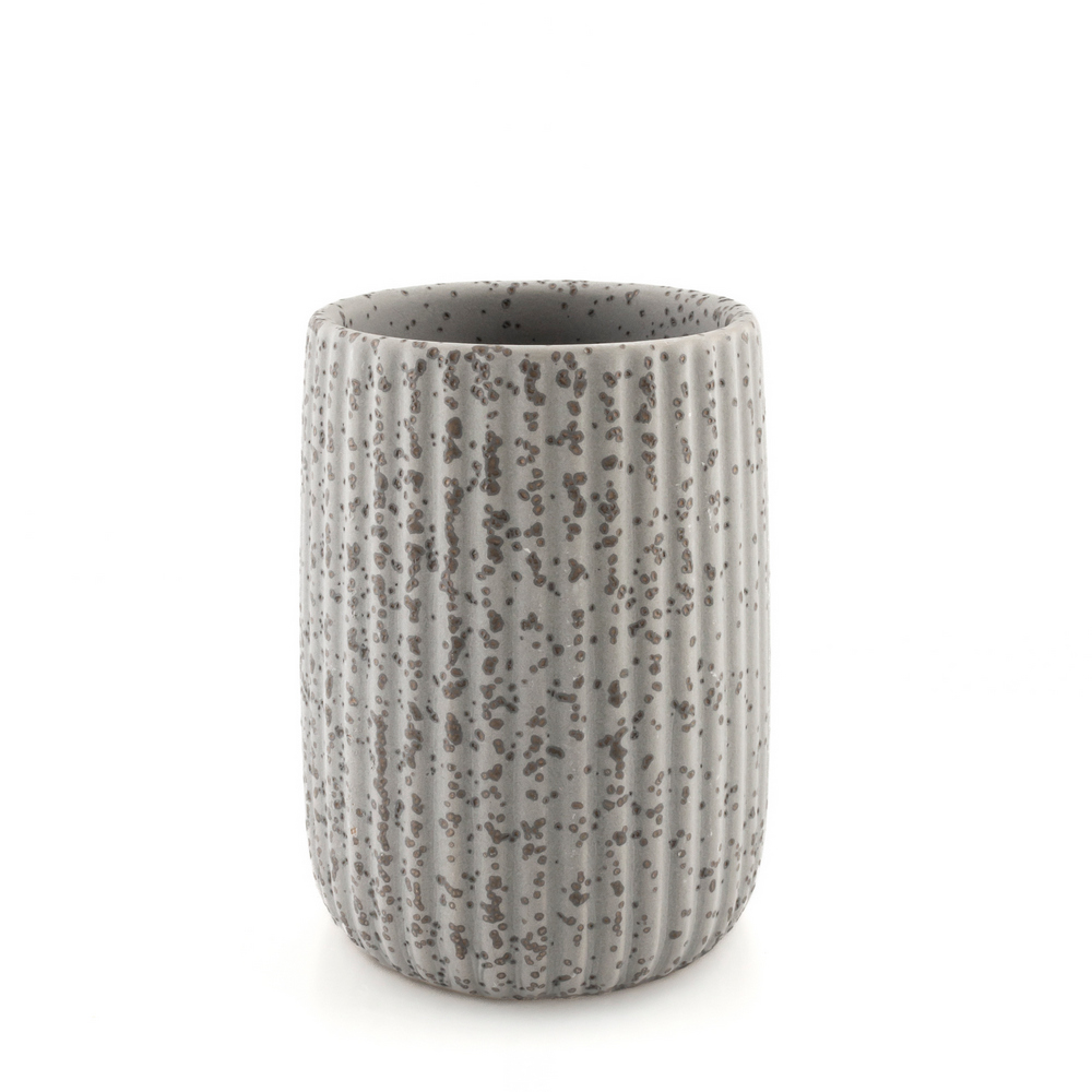 13475-1 Ποτήρι Οδοντόβουρτσας AVILLA Stoneware 8x8x10.5cm AWD02191836 - Image 1