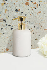 Δοχείο Κρεμοσάπουνου BONITA Stoneware Λευκό 400ml AWD02191912 - Image 2