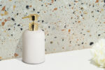 Δοχείο Κρεμοσάπουνου BONITA Stoneware Λευκό 400ml AWD02191912 - Image 3