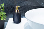 Δοχείο Κρεμοσάπουνου FRIKI Stoneware navy blue 450ml AWD02191920 - Image 3