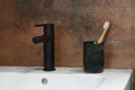 Ποτήρι Οδοντόβουρτσας BESO Stoneware Φ7.5x10.5cm 300ml AWD02191925 - Image 2