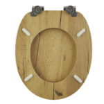 Καπάκι Λεκάνης AMARGURA από MDF Φυσικό 37.6x45.5x5.5cm AWD02181977 - Image 2
