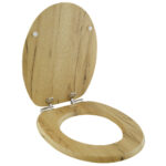 Καπάκι Λεκάνης AMARGURA από MDF Φυσικό 37.6x45.5x5.5cm AWD02181977 - Image 3