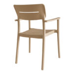 Πολυθρόνα Pilma pakoworld cappuccino PP 57x54x82εκ - Image 2