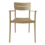 Πολυθρόνα Pilma pakoworld cappuccino PP 57x54x82εκ - Image 4