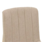 Σκαμπό μπαρ Dalby pakoworld sonoma rubberwood και μπεζ ύφασμα 50x45x102,5εκ - Image 6