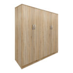 Ντουλάπα τετράφυλλη Athos Ι pakoworld sonoma 160x42x180εκ - Image 2