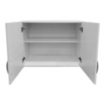 Ντουλάπα πεντάφυλλη με πατάρι Athos I pakoworld λευκή 170x42x240εκ - Image 9