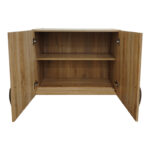 Ντουλάπα τετράφυλλη με πατάρι Athos pakoworld sonoma 160x42x240εκ - Image 7