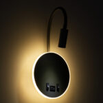 GLOBOSTAR® GOOSE 60882 Μοντέρνο Φωτιστικό Τοίχου - Απλίκα Ξενοδοχείου Reading Light με Φορτιστή USB 3A LED 6W 600lm 36° & 360° AC 220-240V IP20 Φυσικό Λευκό 4500K - CREE XPE & Lumileds SMD Chip & TÜV SÜD Driver - Γκρι Ανθρακί Ματ - Μ15.5 x Π15 x Υ30.5cm - 3 Χρόνια Εγγύηση - Image 11
