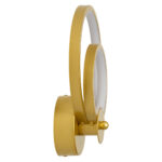 GLOBOSTAR® FREDDIE 61078 Μοντέρνο Φωτιστικό Τοίχου - Απλίκα LED 15W 1080lm 300° AC 220-240V IP20 Ρυθμιζόμενο Λευκό CCT με On/Off 2700K/4500K/6000K - Lumileds SMD Chip - Χρυσό Βούρτσας - Μ20 x Π7.5 x Υ25cm - 3 Χρόνια Εγγύηση - Image 5
