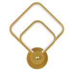 GLOBOSTAR® ANNA 61087 Μοντέρνο Φωτιστικό Τοίχου - Απλίκα LED 15W 1800lm 300° AC 220-240V IP20 Ρυθμιζόμενο Λευκό CCT με On/Off 2700K/4500K/6000K - Lumileds SMD Chip - Χρυσό Βούρτσας - Μ25 x Π8 x Υ30cm - 3 Χρόνια Εγγύηση - Image 4