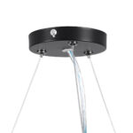 GLOBOSTAR® KAMALA 61208 Μοντέρνο Κρεμαστό Φωτιστικό Οροφής LED 75W 8625lm 120° AC 220-240V IP20 Ρυθμιζόμενο Λευκό CCT με Χειριστήριο από 2700K έως 6000K Dimmable - Lumileds SMD Chip - Μαύρο Ματ - Μ60 x Π60 x Υ8cm - 3 Χρόνια Εγγύηση - Image 15