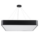 GLOBOSTAR® KAMALA 61208 Μοντέρνο Κρεμαστό Φωτιστικό Οροφής LED 75W 8625lm 120° AC 220-240V IP20 Ρυθμιζόμενο Λευκό CCT με Χειριστήριο από 2700K έως 6000K Dimmable - Lumileds SMD Chip - Μαύρο Ματ - Μ60 x Π60 x Υ8cm - 3 Χρόνια Εγγύηση - Image 5