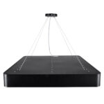 GLOBOSTAR® KAMALA 61208 Μοντέρνο Κρεμαστό Φωτιστικό Οροφής LED 75W 8625lm 120° AC 220-240V IP20 Ρυθμιζόμενο Λευκό CCT με Χειριστήριο από 2700K έως 6000K Dimmable - Lumileds SMD Chip - Μαύρο Ματ - Μ60 x Π60 x Υ8cm - 3 Χρόνια Εγγύηση - Image 7