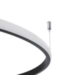 GLOBOSTAR® VERONA 61223 Μοντέρνο Φωτιστικό Οροφής LED 36W 4032lm 360° AC 220-240V IP20 Ρυθμιζόμενο Λευκό CCT με On/Off 2700K/4500K/6000K - Lumileds SMD Chip - Μαύρο Ματ - Μ60 x Π60 x Υ23cm - 3 Χρόνια Εγγύηση - Image 7