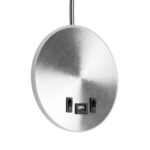 GLOBOSTAR® GOOSE 61696 Μοντέρνο Φωτιστικό Τοίχου - Απλίκα Ξενοδοχείου Reading Light με Φορτιστή USB 3A LED 6W 540lm 36° & 360° AC 220-240V IP20 Θερμό Λευκό 2700K - CREE XPE & Lumileds SMD Chip - Νίκελ Βούρτσας - Μ15.5 x Π15 x Υ30.5cm - 3 Χρόνια Εγγύηση - Image 8