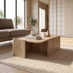 Τραπεζάκι σαλονιού Bora Megapap χρώμα sepet oak 82x52x28,5εκ. - Image 2