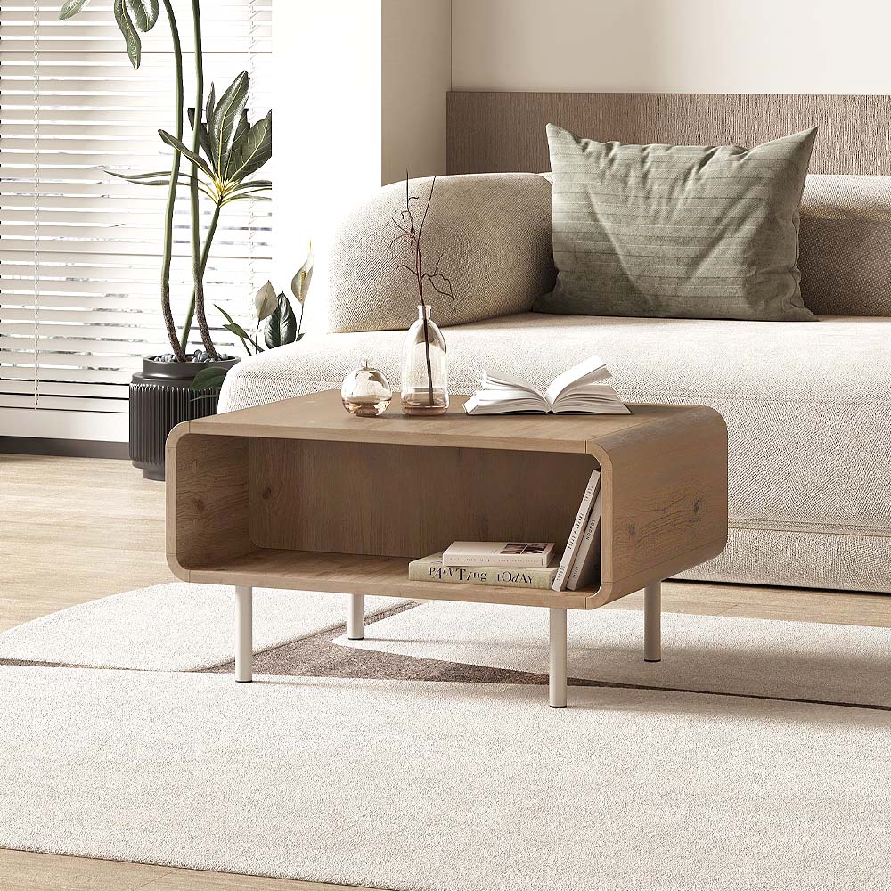 GP037-03571-0 Τραπεζάκι σαλονιού Draen Megapap χρώμα sepet oak 70,3x50x38,7εκ. - Image 1