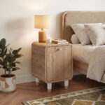 Κομοδίνο Doro Megapap χρώμα sepet oak 35,3x34x51εκ.