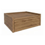 Κομοδίνο επιτοίχιο Brisa Megapap χρώμα καρυδί Ud 42x35x18,2εκ. - Image 4