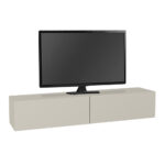 Έπιπλο τηλεόρασης επιτοίχιο Aristo Megapap με LED χρώμα sandstone 135x31,6x25εκ. - Image 8