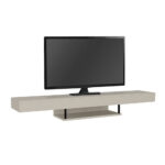 Έπιπλο τηλεόρασης επιτοίχιο Albares Megapap με LED χρώμα sandstone 150x29,6x22εκ. - Image 7