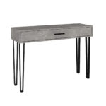 Κονσόλα Rochel Megapap χρώμα γκρι σκυροδέματος 120x35x89,8εκ. - Image 6