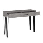 Κονσόλα Rochel Megapap χρώμα γκρι σκυροδέματος 120x35x89,8εκ. - Image 7