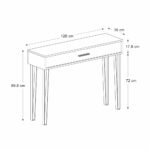 Κονσόλα Rochel Megapap χρώμα γκρι σκυροδέματος 120x35x89,8εκ. - Image 8
